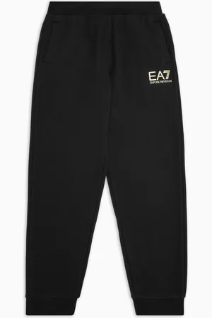EA7 Logo Series Boy Jogginghose aus Baumwolle