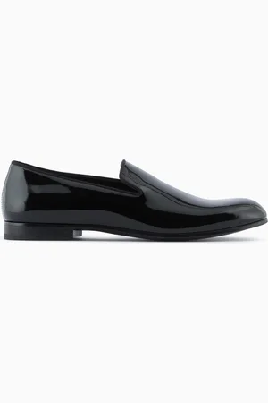 Giorgio Armani Mokassins aus Lackleder