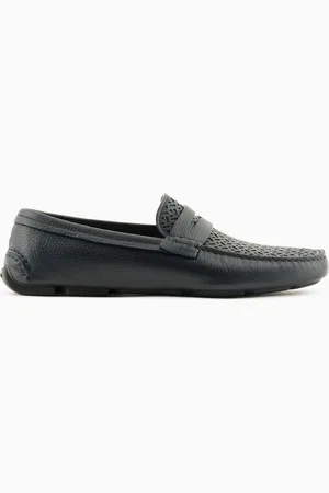 Giorgio Armani Mokassins aus Hirsch- und Nappaleder