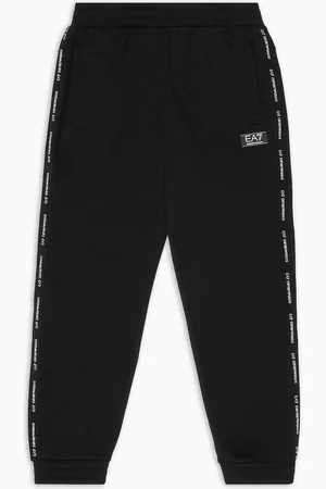 EA7 Logo Series Boy Jogginghose aus einer Baumwollmischung