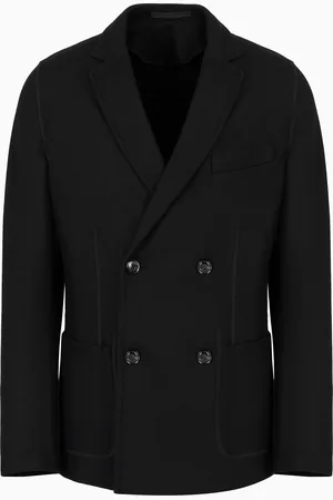 Giorgio Armani Doppelreihiges Sakko Icon aus gewalktem Kaschmir-Interlock
