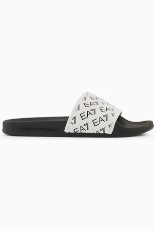 EA7 Pantolette mit Allover-Logo