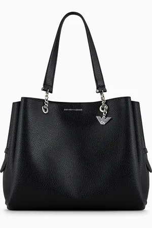 Emporio Armani Shopper in strukturierter Optik mit Adler-Anhänger