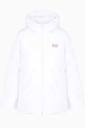 EA7 Wattierte Logo Series Jacke aus recyceltem Gewebe
