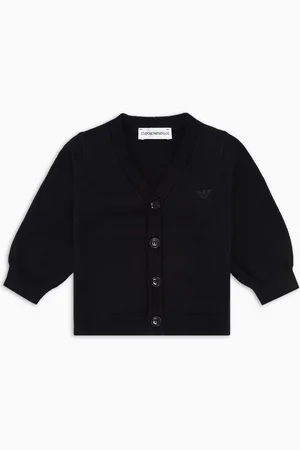 Emporio Armani Cardigan mit V-Ausschnitt aus Wollgemisch