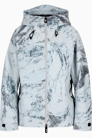 Giorgio Armani Reflektierende Neve Skijacke aus bedrucktem Stoff