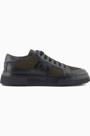 Giorgio Armani Sneaker aus Leder und Stoff