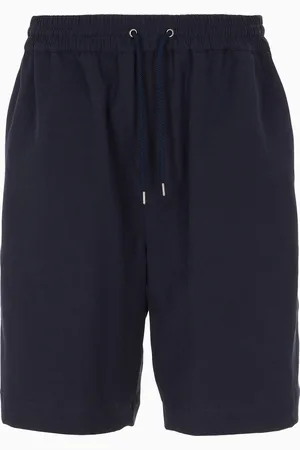 Giorgio Armani Bermudashorts aus Lyocell-Canvas und Baumwolle mit flacher Front
