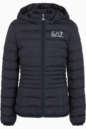 EA7 Core Lady wattierte Jacke aus recyceltem Funktionsgewebe mit Kapuze