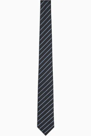 Giorgio Armani Krawatte aus Seide in Jacquard-Stoff-Verarbeitung mit Regimentalstreifen