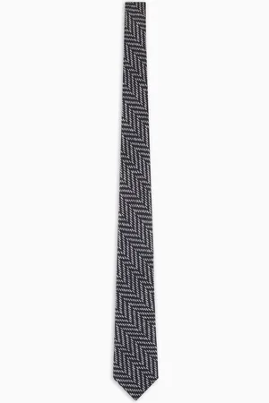 Giorgio Armani ASV Krawatte aus Seide mit geometrischem Print