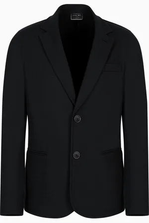 Giorgio Armani Einreihiges Sakko Icon aus Jersey in reinem Kaschmirgewebe