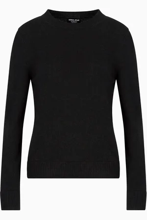 Giorgio Armani Pullover aus Kaschmir mit Bündchen in Rippenstrick