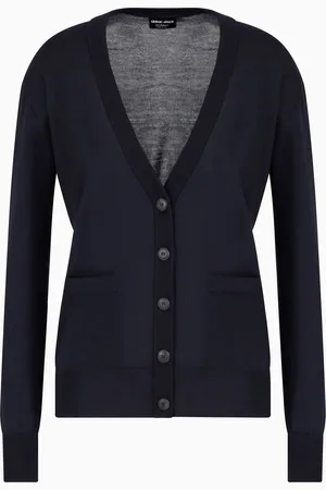 Giorgio Armani Langer Cardigan aus reinem Kaschmir