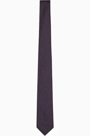 Giorgio Armani Krawatte aus Seiden-Jacquard mit geometrischem Muster