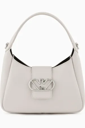 Emporio Armani Hobo-Handtasche aus Leder mit Adler-Schnalle
