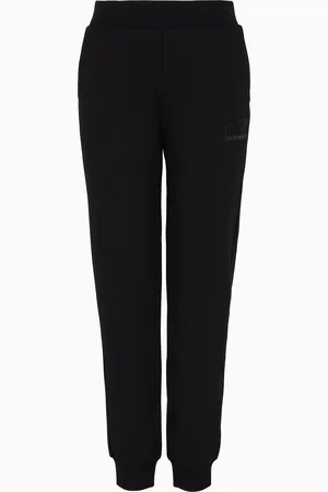 EA7 Logo Series Jogginghose aus einem Bio-Baumwoll-Mischgewebe