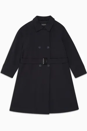 Emporio Armani Doppelreihiger Trenchcoat aus weichem Nylon