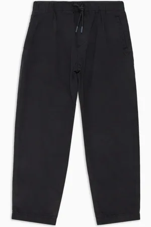 Emporio Armani Hose mit Tunnelzug aus Viskosemischung mit Falten