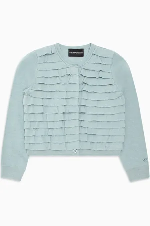 Emporio Armani Strickjacke mit Volants und Rüschen