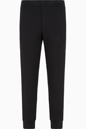 Emporio Armani Jogginghose aus doppellagigem Jersey mit Logoband