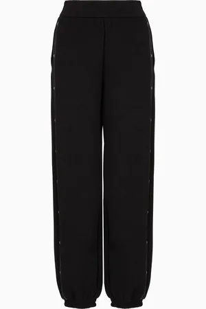 Emporio Armani Jogginghose aus doppellagigem Jersey mit Adler-Logoband