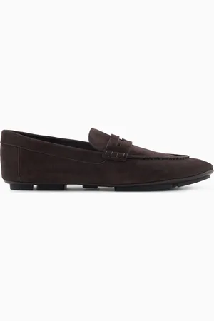 Giorgio Armani Mokassins aus Veloursleder