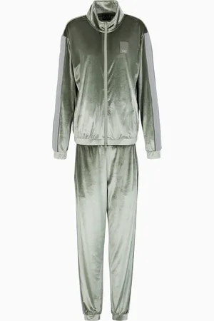 EA7 Athletic Velour Trainingsanzug aus technischem Gewebe