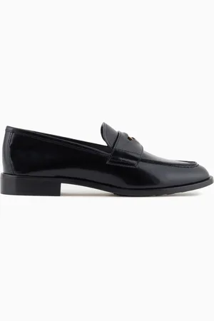Giorgio Armani Mokassins aus gebürstetem Leder