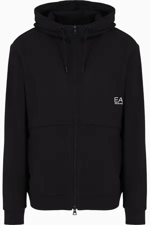 EA7 Graphic Series Sweatshirt mit Kapuze aus Baumwolle