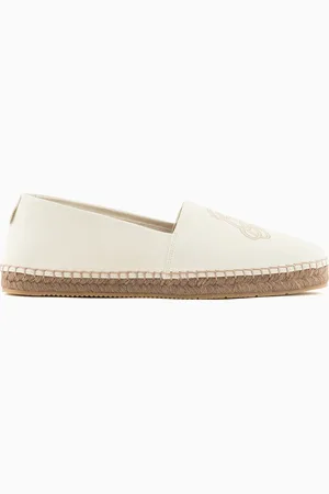 Giorgio Armani Espadrilles aus Nappaleder mit Logo