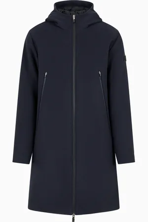 EA7 Parka mit Kapuze aus einer Wollmischung