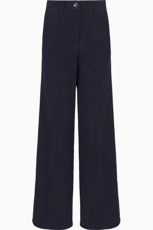 Giorgio Armani Five-Pocket-Palazzohose der Denim Collection aus Denim mit Stretchanteil
