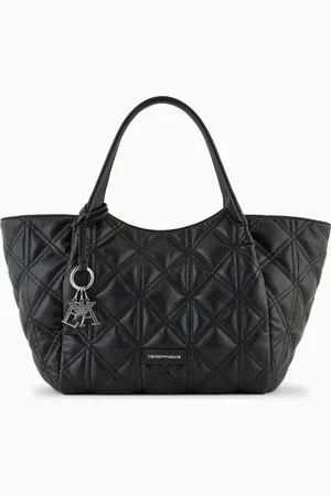 Emporio Armani Shopper in gesteppter Nappaleder-Optik