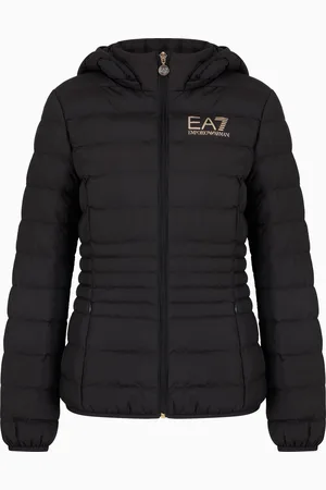 EA7 Core Lady wattierte Jacke aus recyceltem Funktionsgewebe mit Kapuze