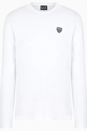 EA7 Langarmshirt aus Stretchjersey