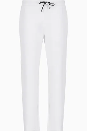 Emporio Armani Jogginghose aus doppellagigem Jersey mit Adler-Logo-Aufnäher