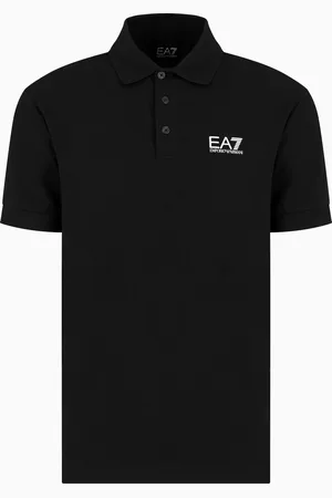 EA7 Core Identity Poloshirt aus Baumwollstretch