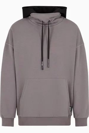 EA7 Graphic Series Sweatshirt mit Kapuze aus Baumwollmischung mit Print