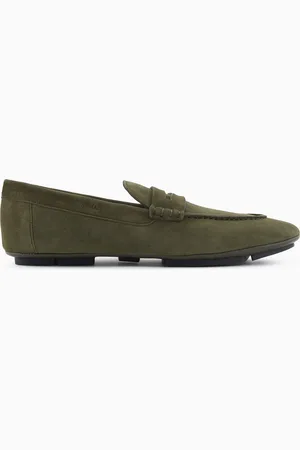 Giorgio Armani Mokassins aus Veloursleder