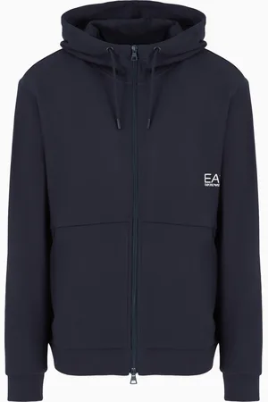 EA7 Graphic Series Sweatshirt mit Kapuze aus Baumwolle