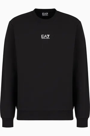 EA7 Core Identity Sweatshirt mit Rundhalsausschnitt aus Baumwolle
