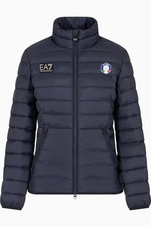 EA7 Wattierte Jacke der FISI-Kollektion aus Funktionsgewebe