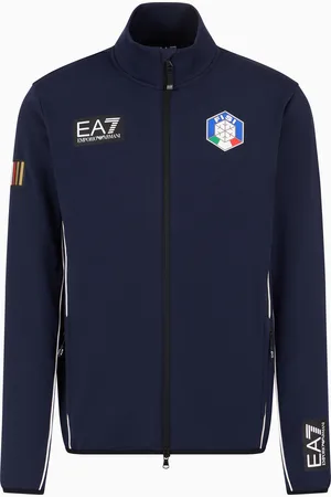 EA7 Sweatshirt der FISI-Kollektion aus Stretch-Funktionsgewebe