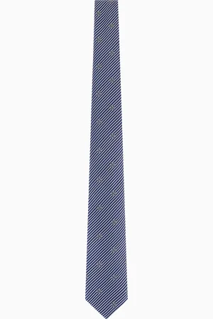 Giorgio Armani Gestreifte Krawatte aus Seide in Jacquard-Stoff-Verarbeitung