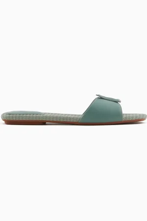 Armani Exchange Slipper mit Band und Logo