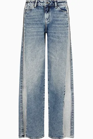 Armani Exchange Relaxed Fit Jeans mit Schlitzen unten
