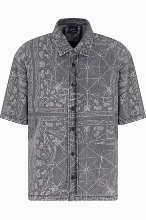Armani Exchange Regular Fit Hemd mit Kaleidoskop-Print