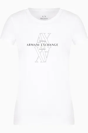 Armani Exchange Slim Fit T-Shirt mit gesticktem Logo