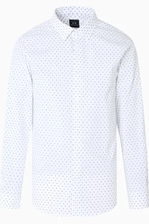 Armani Exchange Jacquardhemd aus Baumwolle mit normaler Passform